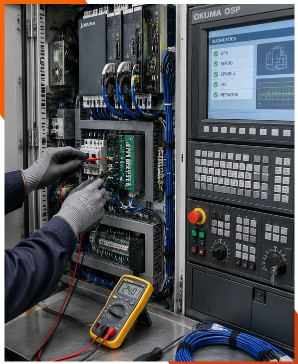 Ремонт систем ЧПУ Okuma OSP в Бирске